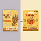 Burt's Bees 100% Natural Moisturizing Lip Balm, Honey with Beeswax - 4 Tubes