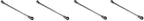 MOUNTAIN 16x18mm Double Box Universal Spline Reversible Ratcheting Wrench; 90 Tooth , Long, Flexible, Reversible; MTNRM1618 (Four Pack)