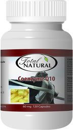 Coenzyme Q10 60mg Capsules 120 Count Bottle [12 Bottles] by Total Natural, Safe and Natural Antioxidant/Cell Growth and Maintenance Health Supplement for Men and Women, GMP Premium Ingredients