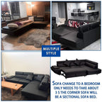 Black Sofa Sectional Sofa Bed futon