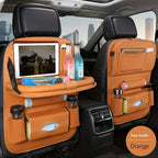 Upgrade Your Car With This Luxury Leather StoraBag And Tray - Perfect For Kids' Snacks And Toys!