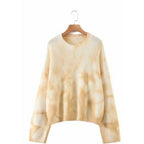 tie dye knitted sweater