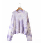 tie dye knitted sweater