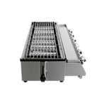 Steel 6 Burners LPG Barbecue BBQ Grill Grill Size 790*250mm Garden