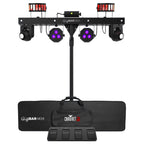 2x Chauvet DJ GigBar Move 5-in-1 Ultimate Effect Light Systems with DMX Controller & Fog Machine Package