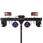 2x Chauvet DJ GigBar Move 5-in-1 Ultimate Effect Light Systems with DMX Controller & Fog Machine Package