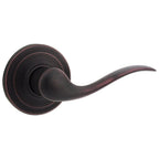 Tustin Venetian Bronze Right-Handed Half-Dummy Door Lever with Microban Antimicrobial Technology