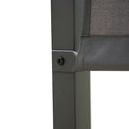 Steel Backyard Patio BBQ Grill Gazebo with Side Awning Bar Counters Hooks AS