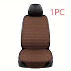 Car Seat Cover Front Set Choose Flax Car Seat Protector Cushion Linen Fabric Car Accessories Universal Size Car Seat Cushion