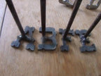 A TO Z  CUSTOM 26 BRANDING IRONS,BBQ, WOOD,LEATHER  SADDLES,AG,ART