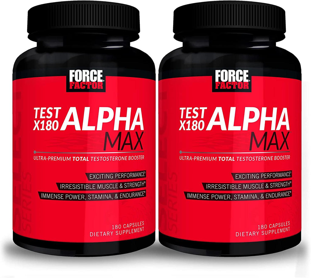 Force Factor Test X180 Alpha Max 180ct 2-Pack, 360 Count