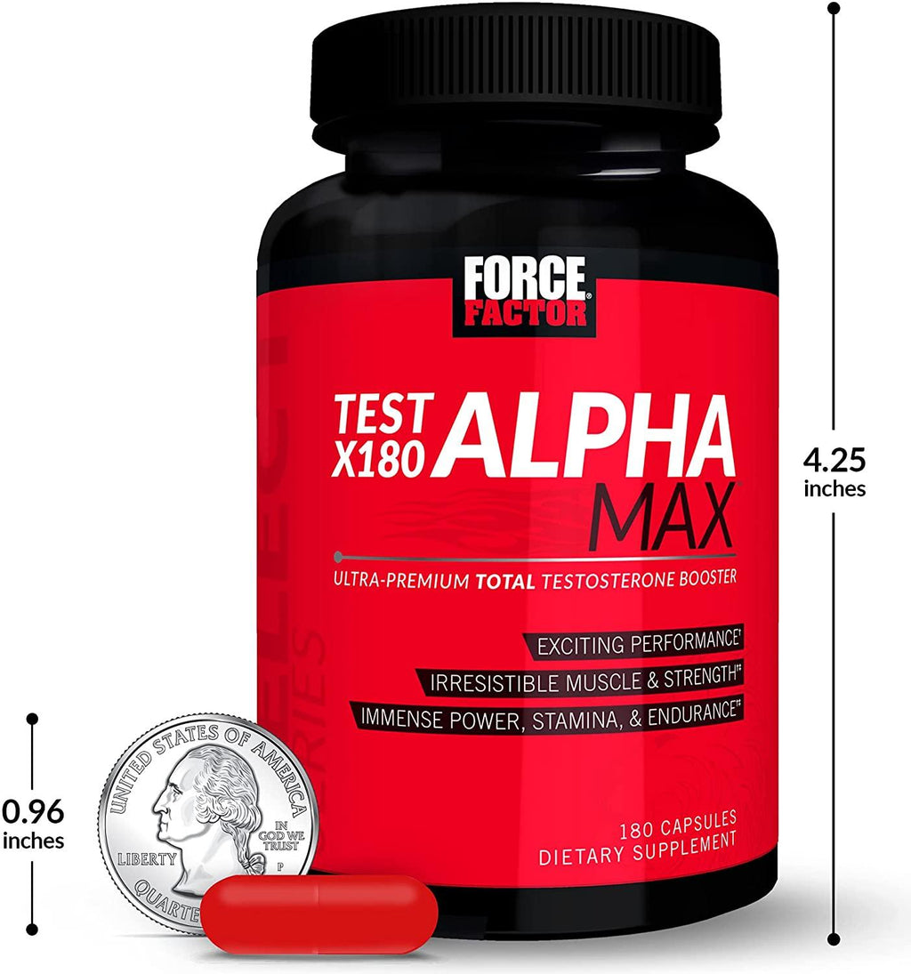 Force Factor Test X180 Alpha Max 180ct 2-Pack, 360 Count