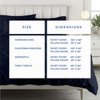 Kotton Culture Oversized King Pinch Duvet Cover 3 Piece 1000 Thread Count Egyptian Cotton Breathable All Season with Zipper &amp; Corner Ties Soft Comforter Cover (Oversized King - Navy Blue)