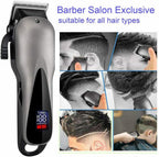 Machine Of Cut Hair Kit Professional Trimmer With LCD Rechargeable Of Ion