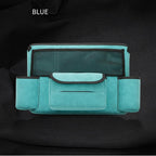 JEYODA Car Handbag Holder Between Seats Suede Large Capacity Car Purse Holder Automotive Consoles &amp; Organizers for Document Phone Storage Car Accessories Interior (1925-style 2 blue)