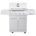 Gas Grill  Steel 4 Burner Outdoor Patio Grill Propane Barbeque Grill