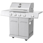 Gas Grill  Steel 4 Burner Outdoor Patio Grill Propane Barbeque Grill