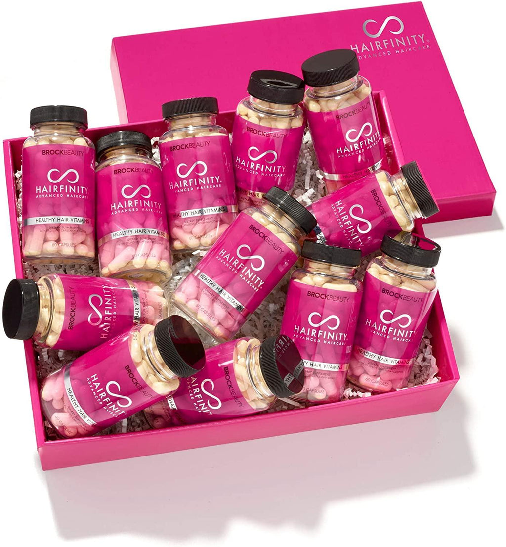 Hairfinity Hair Vitamins - Scientifically Formulated with Biotin, Amino Acids, and a Vitamin Supplement That Helps Support Hair Growth - Vegan - 720 Veggie Capsules (12 Month Supply)