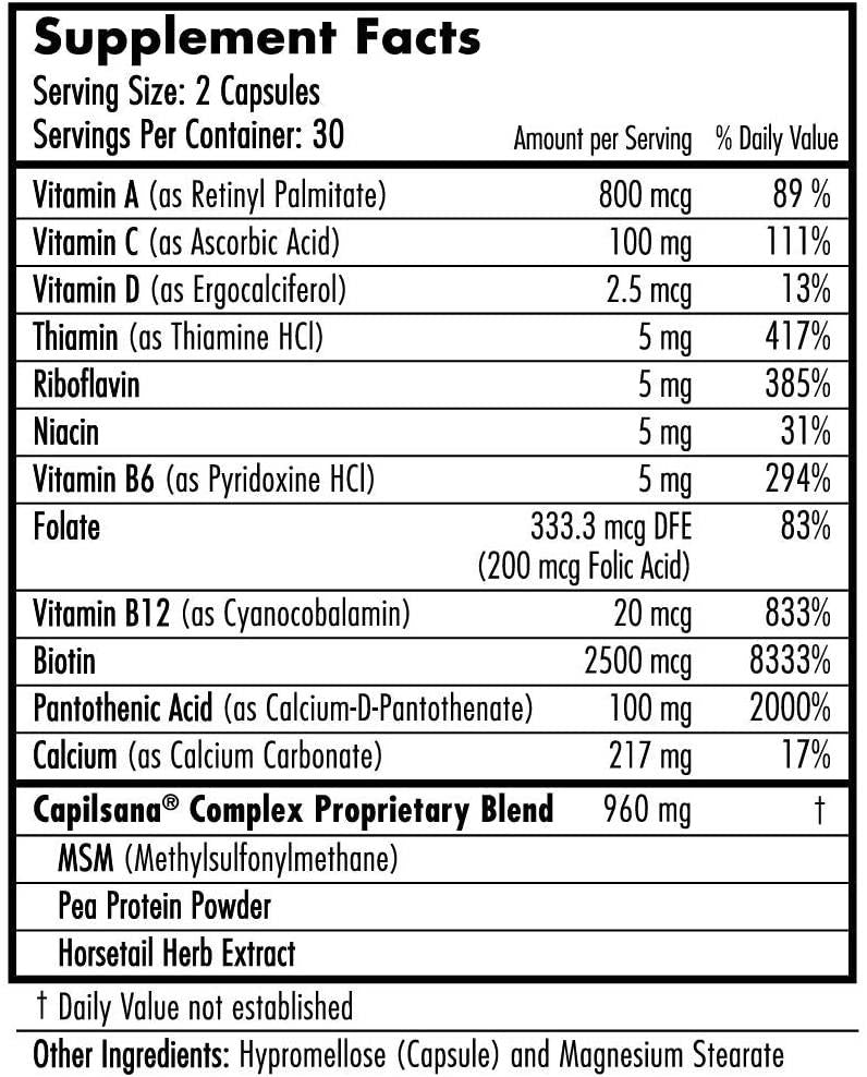 Hairfinity Hair Vitamins - Scientifically Formulated with Biotin, Amino Acids, and a Vitamin Supplement That Helps Support Hair Growth - Vegan - 720 Veggie Capsules (12 Month Supply)