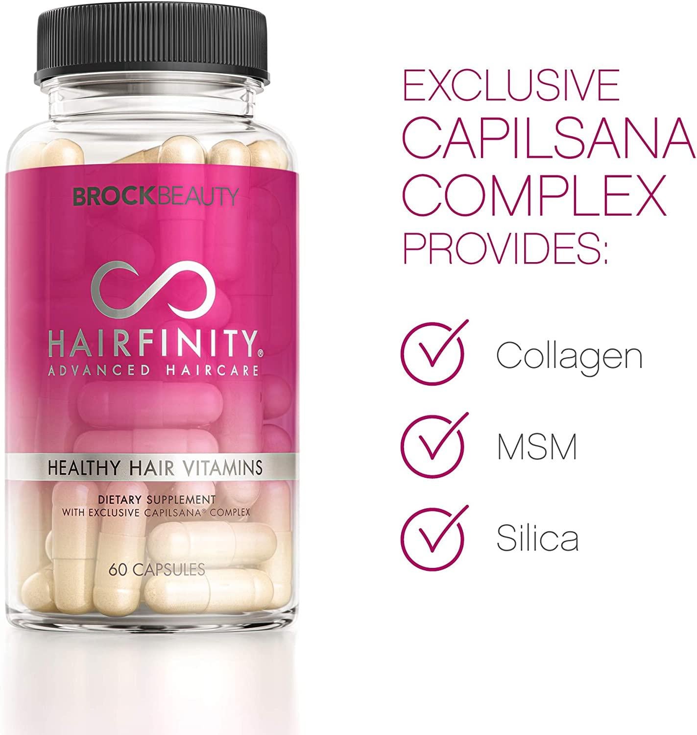 Hairfinity Hair Vitamins - Scientifically Formulated with Biotin, Amino Acids, and a Vitamin Supplement That Helps Support Hair Growth - Vegan - 720 Veggie Capsules (12 Month Supply)