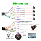 Car Multimedia Player 1080P High Resolution FM Audio Support Mirror Link Backup Camera Support Remote Control AUX Audio For IOS/Android