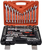 ZSEFV Hand Tools 61 pcs/Set Socket Wrench Set Spanner Car Machine Repair Service Tools Kit with Heavy Duty Ratchet Hand Tools