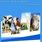 25L Electric MilMachine Milker for Cows Goats Sheep with  Steel Bucket Portable MilMachine for Ewe Farm Suction Milk Machine 6.6Gallon 110V(3-7Days Fast Delivery)