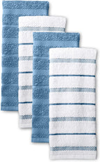 KitchenAid Albany Kitchen Towel Set, Set of 4, Blue Velvet