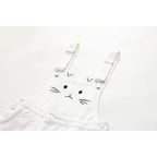 cat embroidery overall skirt