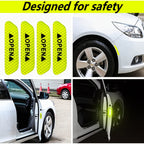 Boost Your Car's Safety &amp; Visibility With 4PCS Reflective Stickers!