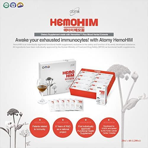 Atomy [ Hemohim 4boxes ] Mixed Herbal Extract Drink | Korea Immune System Supplement | 20ml * 60packets * 4boxes | Made by KOLMAR BNH Korea