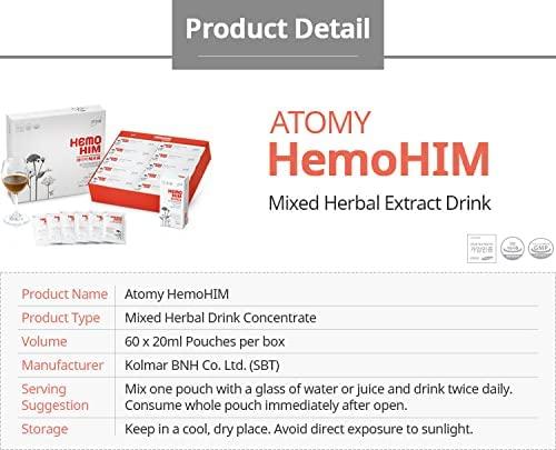 Atomy [ Hemohim 4boxes ] Mixed Herbal Extract Drink | Korea Immune System Supplement | 20ml * 60packets * 4boxes | Made by KOLMAR BNH Korea