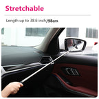 2-in-1 Retractable Portable Wiper: Perfect for Cleaning Car Rearview Mirrors, Gas Station Windows, Shower Glass &amp; Windshields!