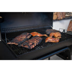Charcoal Grill Barrel BBQ Smoker Combo Heavy Duty Steel Outdoor CooBlack