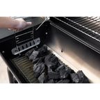 Charcoal Grill Barrel BBQ Smoker Combo Heavy Duty Steel Outdoor CooBlack