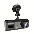 1080P Car Dash Cam 2 Camera Cycle Recording Video Recorder, Front And Inside View Camera, ParMonitor, Reverse Camera, Infrared Night Vision