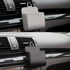 Car Air Vent Hanging StoraBox Mobile Phone Bag PU Leather Car Mobile Phone Holder Car Interior Accessories
