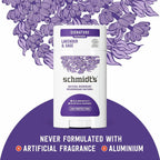 Schmidt's Aluminum Free Natural Deodorant for Women and Men, Lavender and Sage with 24 Hour Odor Protection, Vegan, Cruelty Free, 2.65 Oz, Pack of 2
