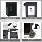 ZPG-L6002E Outdoor CooPellet Grill BBQ Smoker Digital Control