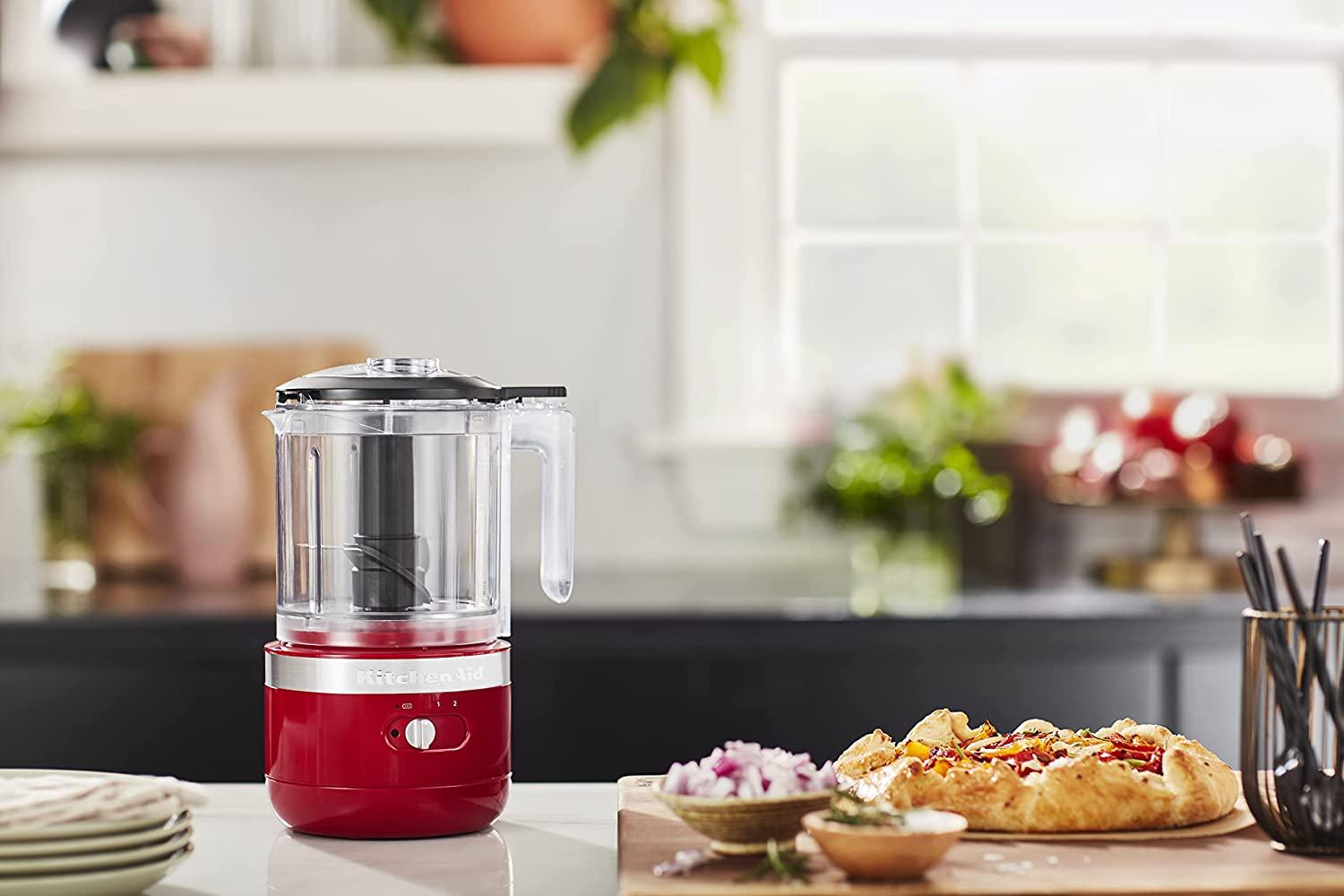 KitchenAid Cordless 5 Cup Food Chopper - KFCB519, Empire Red