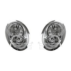 Fits 2005-2008 Mini Cooper Headlight Driver and Passenger Side Bulbs Included MC2502102 MC2503102 - Replaces 63 12 7 198 733, 63 12 7 198 734 ;gen; w/o headlamp washer