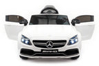 2021 Mercedes Benz Kids Ride On Car 12V Licensed Electric Cars Motorized Vehicles for Boys, Remote Control, Leather Seat, Music, Horn