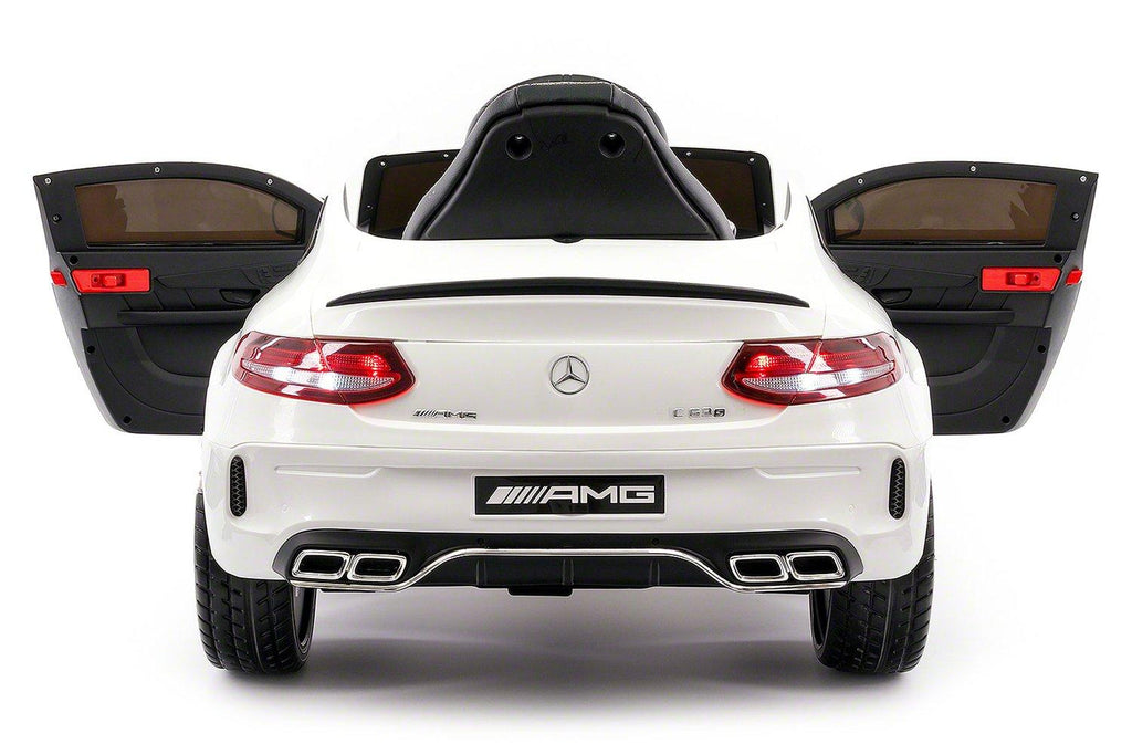 2021 Mercedes Benz Kids Ride On Car 12V Licensed Electric Cars Motorized Vehicles for Boys, Remote Control, Leather Seat, Music, Horn
