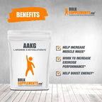 BulkSupplements.com L-Arginine a-Ketoglutarate (AAKG) Powder - Weight Gainer for Men - Workout Powder - Alpha Amino - Arginine Supplement (5 Kilograms - 11 lbs)