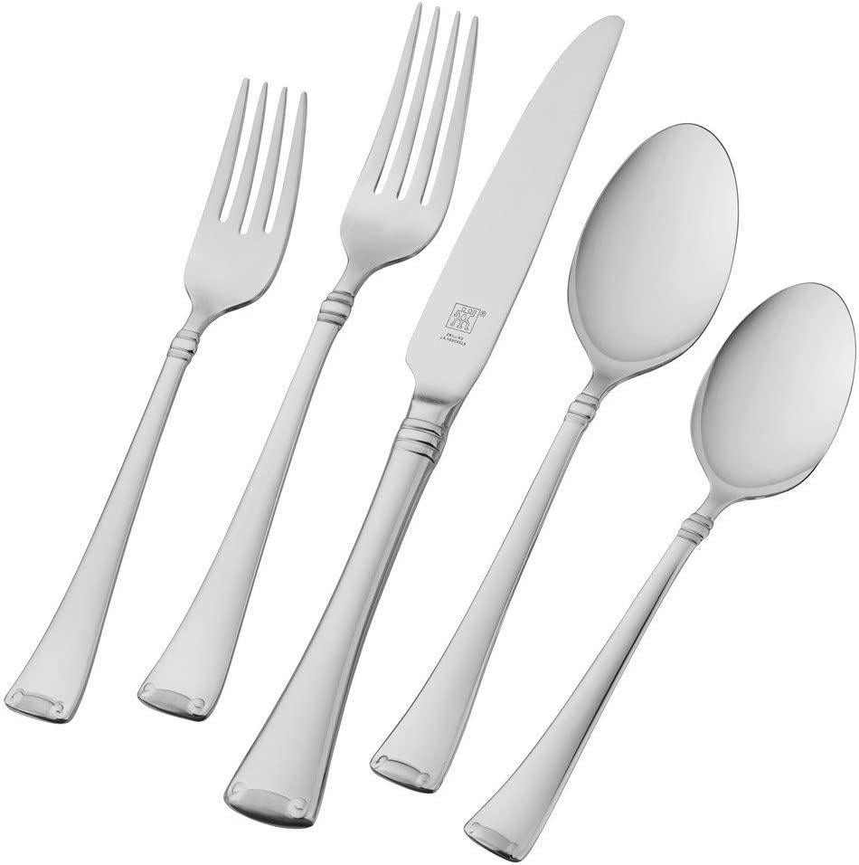 ZWILLING Angelico Flatware Set, 45-Piece, Silver