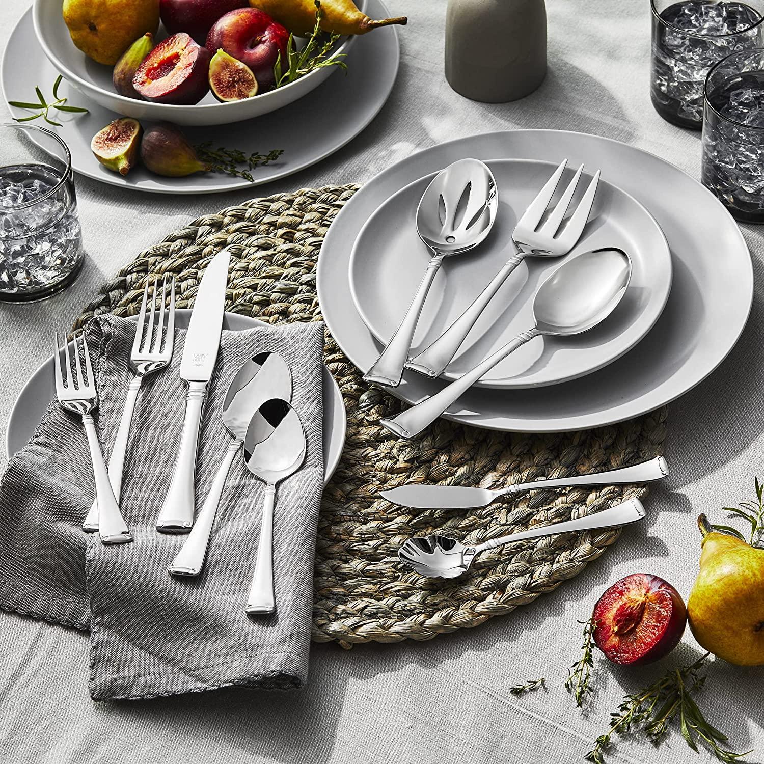 ZWILLING Angelico Flatware Set, 45-Piece, Silver