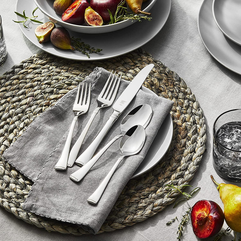 ZWILLING Angelico Flatware Set, 45-Piece, Silver