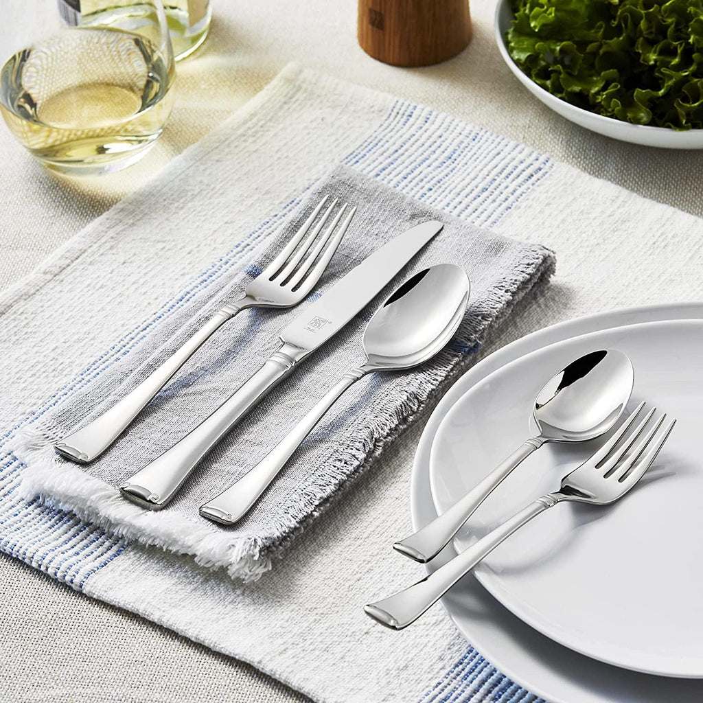 ZWILLING Angelico Flatware Set, 45-Piece, Silver