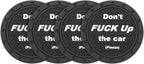 8sanlione Car Cup Coaster, 4Pcs 2.75 Inch Auto Cup Holder Insert Coasters, Non-Slip Waterproof Embedded Drink Mat, Automotive Interior Accessories for Men and Women (A Black/4PCS)