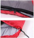 SKR FSGHJJKN Cotton Hollow Cotton Sleeping Bags for Camping, 3-Season Warm and Comfortable Adult Sleeping Bag